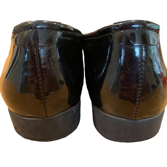 Anne Klein AK Flex Black Patent Leather Slip-on Shoes 8 - Picture 3 of 8